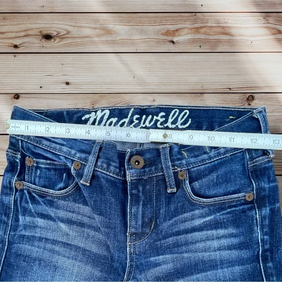 Madewell Rail Straight 24x31 Denim Blue Denim Jeans 24 VGUC - Picture 9 of 16